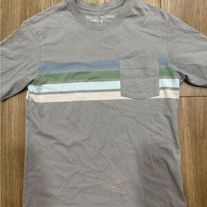Patagonia Gray Multi-Striped Men's Tee size Medium